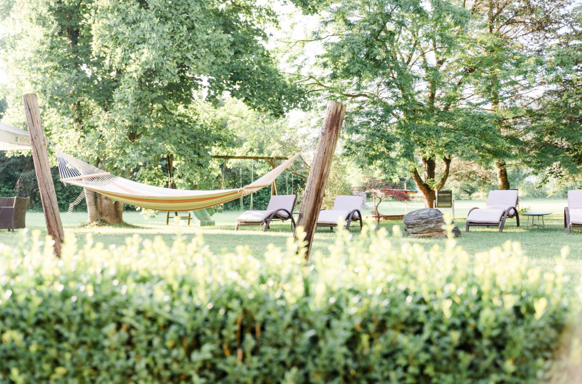 Ruhe finden im Wellnessbereich im Hubertushof